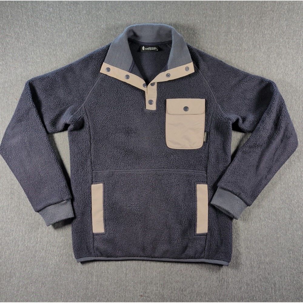 COTOPAXI Women's Sm Sherpa Fleece Cubre Pullover 1/4 Button Sweatshirt Primaloft